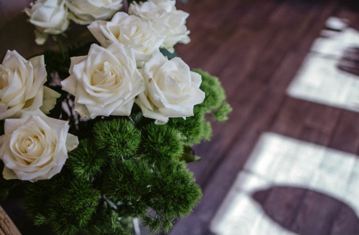Blumen zum Abschied